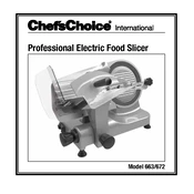 Chef's Choice 663 Slicer manual cover