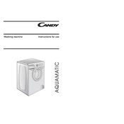 Candy AQUA 100F-80 manual cover