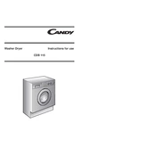 Candy CDB 115-80 manual cover