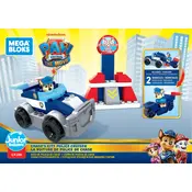 Mega Bloks Mattel PAW Patrol Police Cruiser GYJ00 Construction Set manual cover