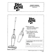 Dirt Devil Swift Stick Stick M083400 manual cover