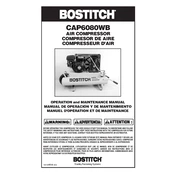 Bostitch CAP6080WB Compressor manual cover