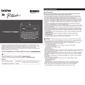 Brother P-touch PT-D460BT manual cover