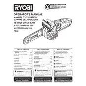 Ryobi P548 Chainsaw manual cover