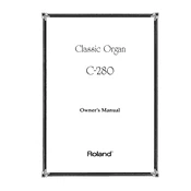 Roland C-280 manual cover