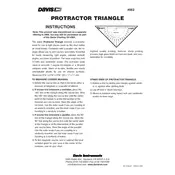 Davis 062 Protractor Triangle manual cover