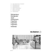 De Dietrich DRS723JE Refrigerator manual cover