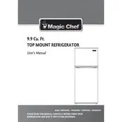 Magic Chef HVDR1040B Refrigerator manual cover