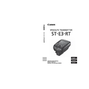 Canon ST-E3-RT manual cover