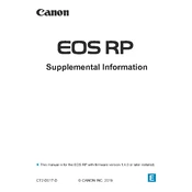 Canon EOS RP manual cover