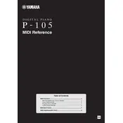 Yamaha P-105 Piano manual cover