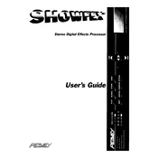 Peavey Showfex Processor manual cover