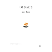 LG Stylo 3 LS777 Boost Phone manual cover