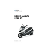 BMW C 400 GT 2022 Scooter manual cover