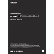 Yamaha PSR-A5000 Keyboard manual cover