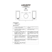 Advent ADE-21PE manual cover