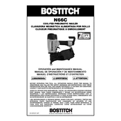 Bostitch N66C-1 Nailer manual cover