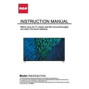 RCA RWOSQU7050 TV manual cover