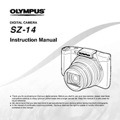 Olympus SZ-14 manual cover