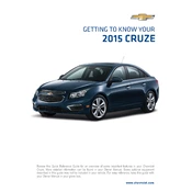 Chevrolet Cruze 2015 manual cover