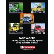 Kenworth T170 2009 Truck manual cover