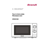 Brandt SM2015W Microwave Oven manual cover