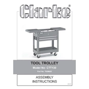 Clarke 7630625 CTT130 Tool Trolley manual cover