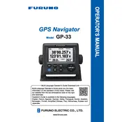 Furuno GP-33 Navigator manual cover