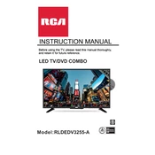 RCA RLDEDV3255-A TV manual cover