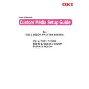 Oki C911 Printer manual cover