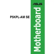 ASUS P5KPL-AM SE Motherboard manual cover