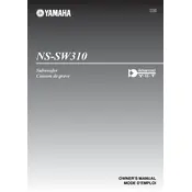 Yamaha NS-SW310 Subwoofer manual cover