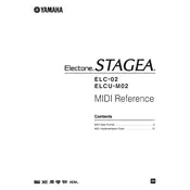 Yamaha Electone Stagea ELC-02 Keyboard manual cover