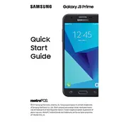 Samsung Galaxy J3 2017 MetroPCS SM-J327TZKATMK Phone manual cover