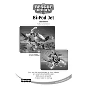 Fisher Price Mattel Rescue Heroes Bi-Pod Jet C1349 Toy manual cover