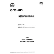 Crown VFX-2 Crossover manual cover