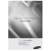 Samsung BD-P2500 Series Blu-ray Player manual cover