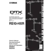 Yamaha RS10-HXR Drum Rack manual cover