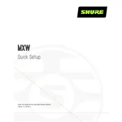 Shure MXW Wireless System manual cover