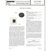 Shure STL72 Speaker manual cover