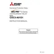 Mitsubishi COC3-A01D1 Relay manual cover