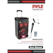 Pyle PWMA335BT Speaker System manual cover