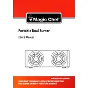 Magic Chef MCSDB15W Burner manual cover