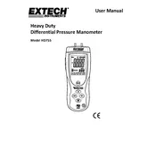 Flir Extech HD755 Manometer manual cover