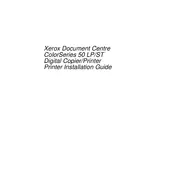 Xerox Document Centre 50 LP Printer manual cover