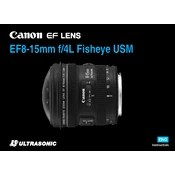 Canon Ultrasonic EF8-15mm f 4L Fisheye USM manual cover