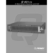 Peavey Q 431FX Equalizer manual cover