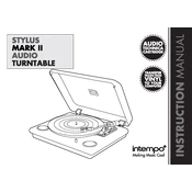 Intempo EE1514 Stylus Mark II Audio Turntable manual cover