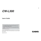 Casio CW-L300 Disc Printer manual cover