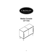 Crosley CF1103 Media Console manual cover